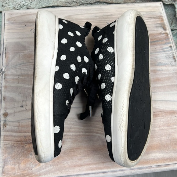 Kate Spade Black and White Polka Dot Sneakers size 7   S36 - Picture 7 of 9